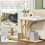 Marbella Странична маса со златна рамка - Image 3