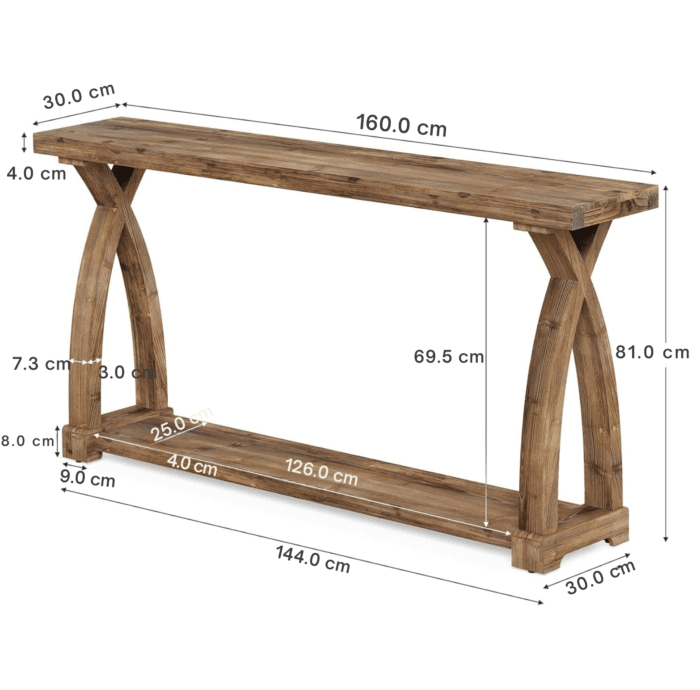 rustikalen mebel za dnevna soba 160cm