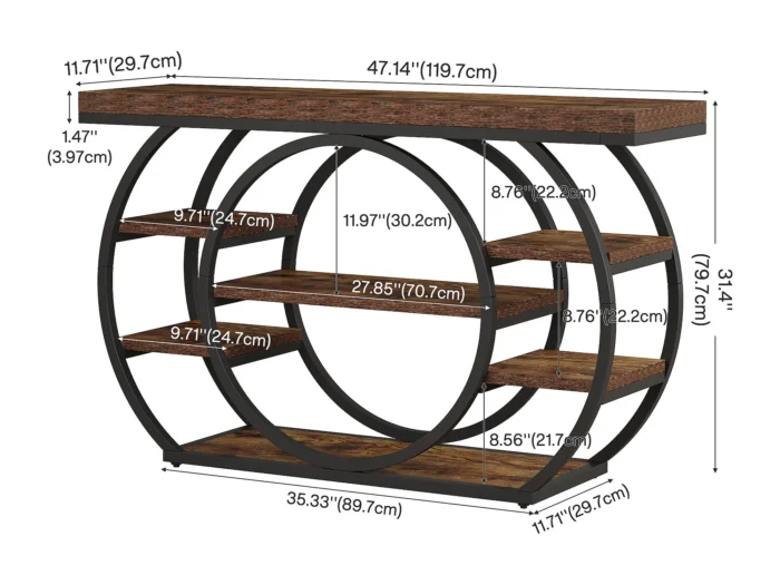 тесна маса за претсобје 120cm