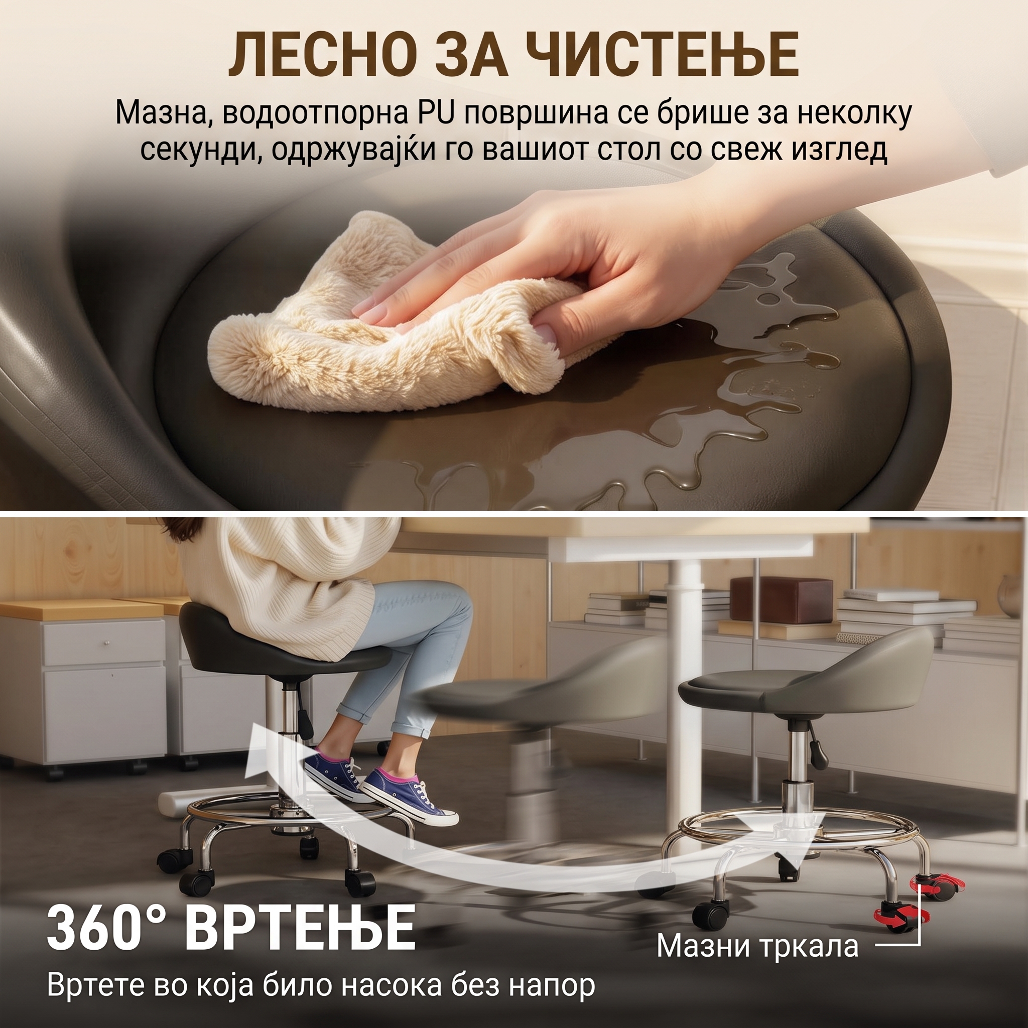 работно столче на тркалца работно столче на тркалца